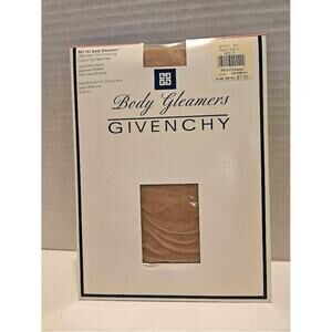 Givenchy Pantyhose Body Gleamers Pale Gold SIZE B French Hi Control top  1995